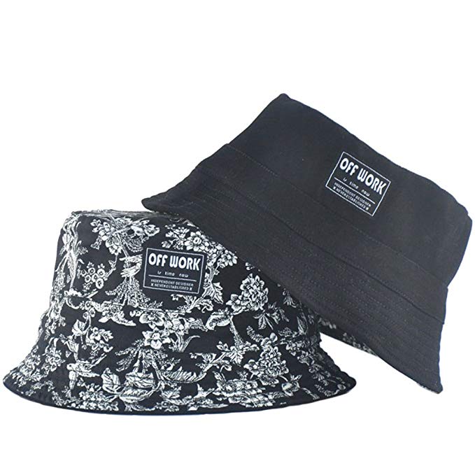 Fashion Reversible UPF 50+ Bucket Hat Foldable Printed Luxurious Cotton Sun Hat Perfect for Women Men Boys and Girls