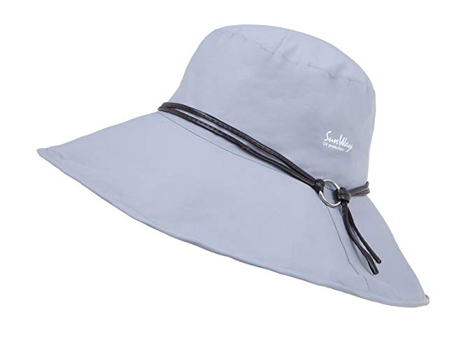 Sunway Reversible Rolled Up Wide Brim UV Protection Sun Hats Women UPF50+ Reversible for Summer Mother Day