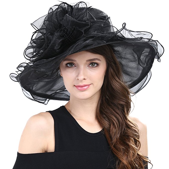 Janey&Rubbins Women's Kentucky Derby Racing Horse Hat Church Wedding Dress Party Occasion Cap