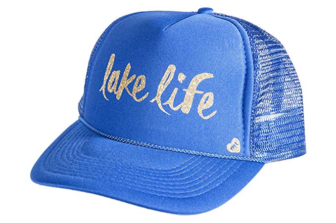 Mother Trucker & co. Lake Life Women's Trucker Hat In Royal