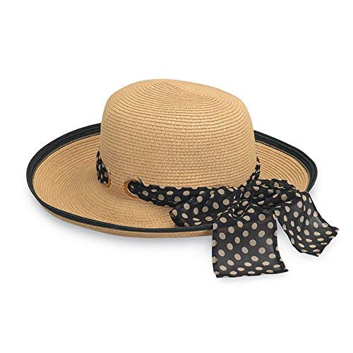 Wallaroo Hat Company Women's Julia Sun Hat - 100% Paper Braid - Adjustable Fit - UPF50+