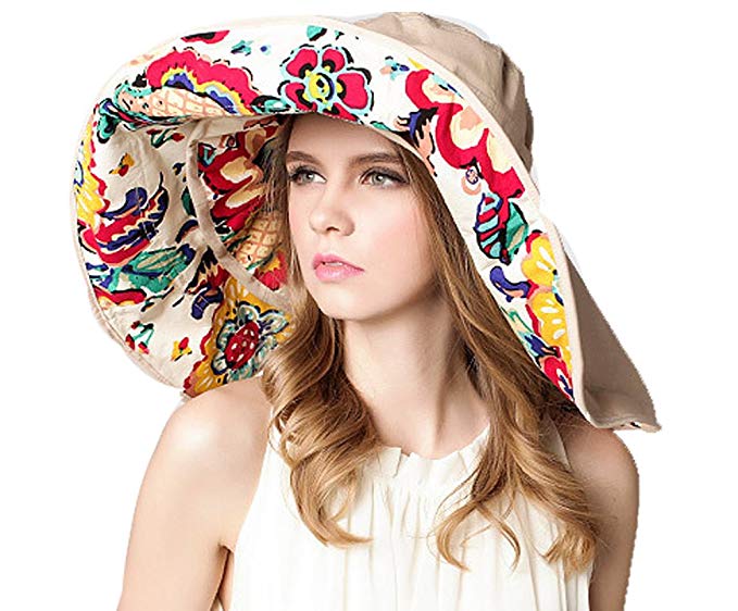 HAPEE Womens Summer Wide Large Big Brim Sun Hats