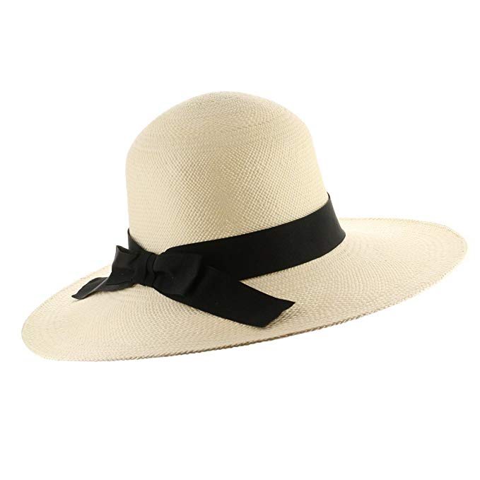 Ultrafino Classic Coco Womens Straw Panama Hat