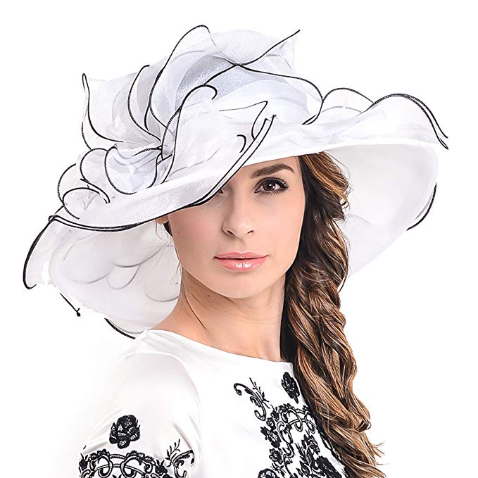 Womens Kentucky Derby Church Dress Wedding Floral Tea Party Hat S056