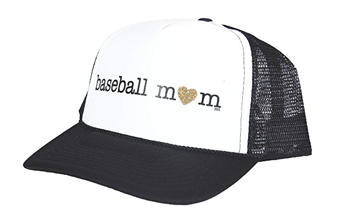 Mother Trucker & co. Baseball Mom Women's Trucker Hat In Black/White