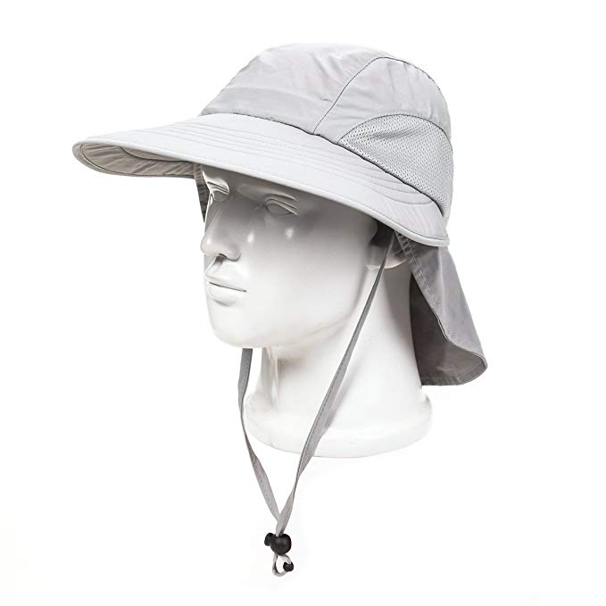 Summer UV protection hat camo bucket hat sun protection fisherman hat with string