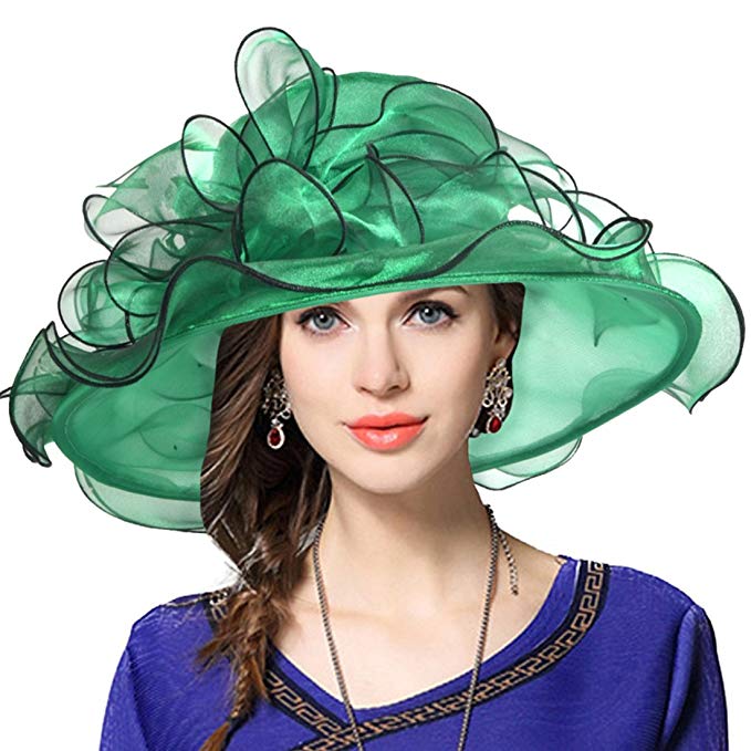 Womens Kentucky Derby Church Dress Bridal Wedding Floral Tea Party Hat