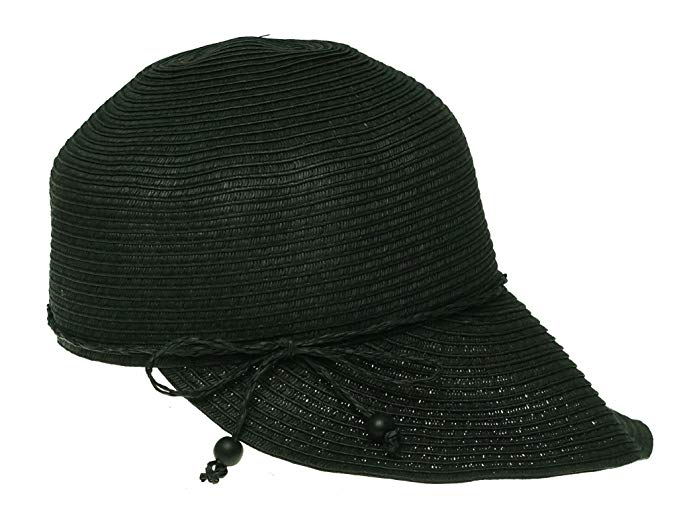 August Hats Women's Shore Thing Framer Hat Visor One Size Black